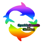 Double Dolphin Glitter Tattoo